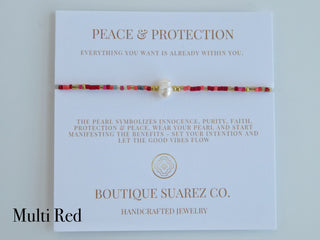 Manifest Peace - Pearl Bracelet