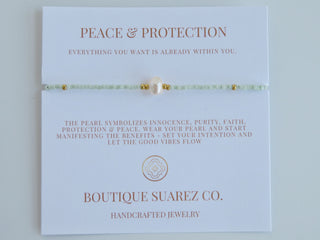 Manifest Peace - Pearl Bracelet