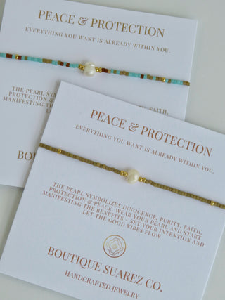 Manifest Peace - Pearl Bracelet