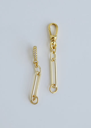 Hinged Clasp Lariat Chain - Figaro Link - add a charm