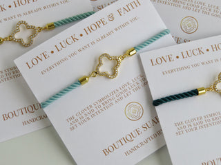 Manifest Love • Luck • Hope & Faith - Clover Bracelet