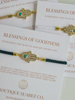 Sacred Blessings - Hamsa Evil Eye Bracelet