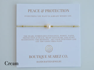 Manifest Peace - Pearl Bracelet