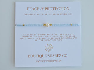 Manifest Peace - Pearl Bracelet