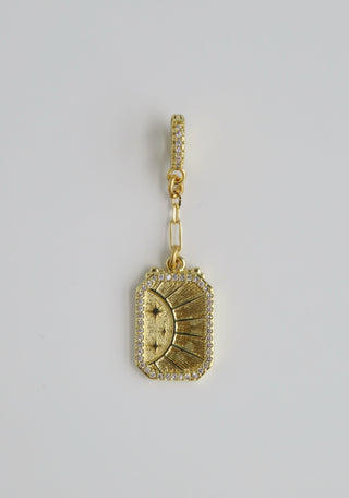 Ray of Light Diamond Hinged Clasp Chain Charms