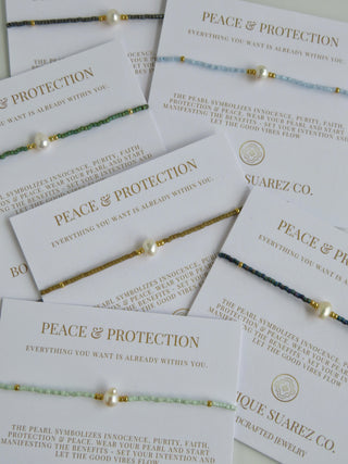 Manifest Peace - Pearl Bracelet