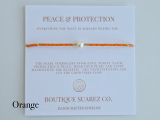 Manifest Peace - Pearl Bracelet