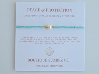 Manifest Peace - Pearl Bracelet