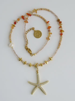 Love Intention - Rose Quartz Wrap Bracelet - Necklace