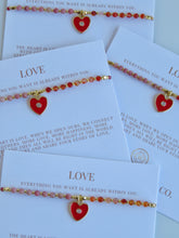 Load image into Gallery viewer, Kira Red Heart Bracelet - Love
