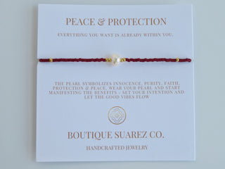 Manifest Peace - Pearl Bracelet