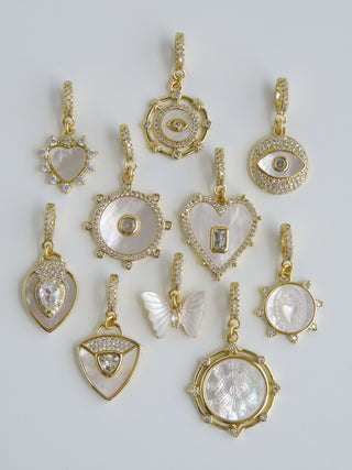 Perla Charms on Diamond Clasp