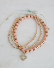 Load image into Gallery viewer, Aura Clover Beaded Bracelets - Pink