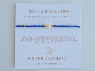 Manifest Peace - Pearl Bracelet