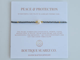 Manifest Peace - Pearl Bracelet