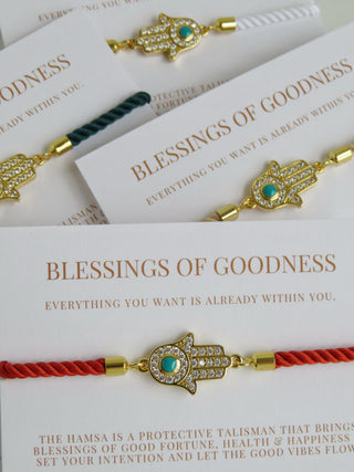 Sacred Blessings - Hamsa Evil Eye Bracelet