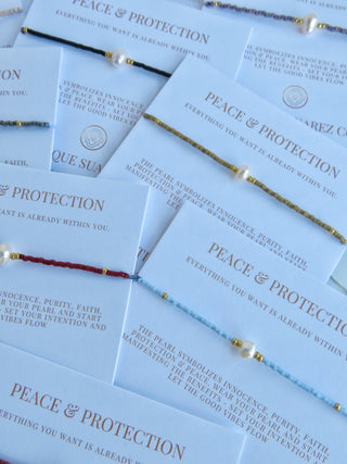 Manifest Peace - Pearl Bracelet
