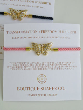 Spiritual Transformation - Butterfly Bracelet - Transformation • Freedom • Rebirth