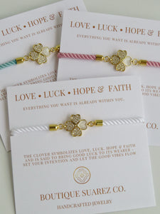 Beatrice Heart Clover Bracelet - Love • Luck • Hope & Faith