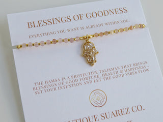 Divine Blessings - Kira Hamsa Bracelet