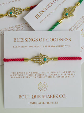 Sacred Blessings - Hamsa Evil Eye Bracelet