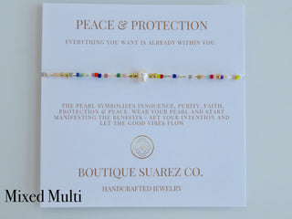 Manifest Peace - Pearl Bracelet