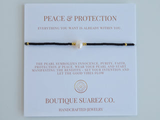 Manifest Peace - Pearl Bracelet