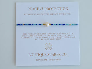 Manifest Peace - Pearl Bracelet