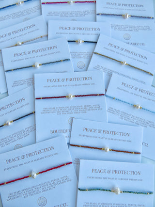 Manifest Peace - Pearl Bracelet