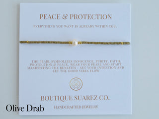 Manifest Peace - Pearl Bracelet