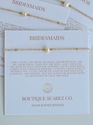Bridesmaids & Maid of Honor - Pearl Bracelet