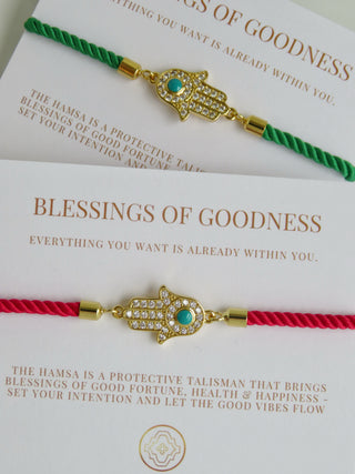 Sacred Blessings - Hamsa Evil Eye Bracelet
