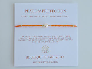Manifest Peace - Pearl Bracelet