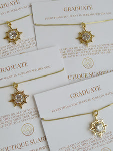 Graduate Compass Necklace