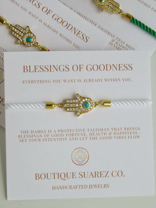 Sacred Blessings - Hamsa Evil Eye Bracelet