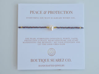 Manifest Peace - Pearl Bracelet