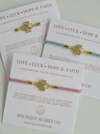 Love and Luck - Clover Bracelet