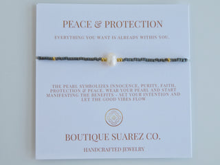 Manifest Peace - Pearl Bracelet