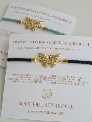 Spiritual Transformation - Butterfly Bracelet - Transformation • Freedom • Rebirth