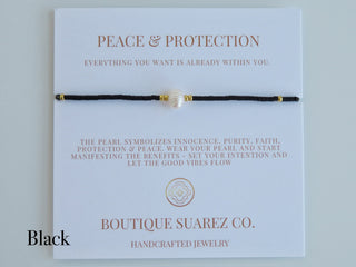Manifest Peace - Pearl Bracelet