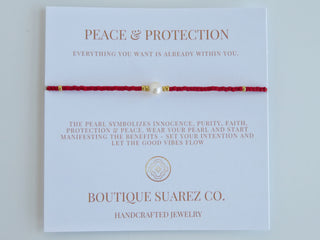 Manifest Peace - Pearl Bracelet