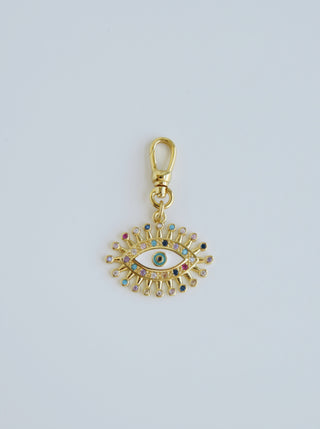 Blanc Evil Eye Pendant - Swivel Clasp