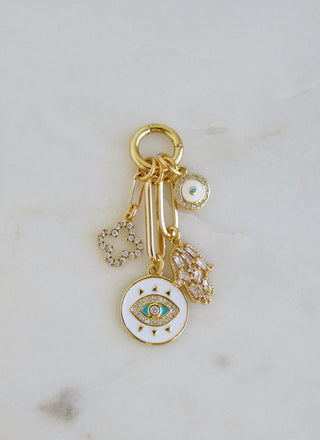 Flora Evil Eye Charm Cluster