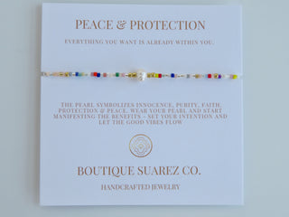 Manifest Peace - Pearl Bracelet