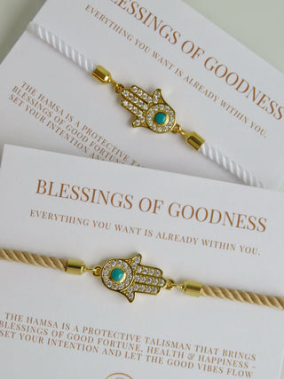 Sacred Blessings - Hamsa Evil Eye Bracelet