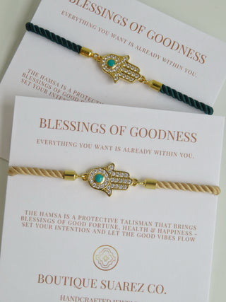 Sacred Blessings - Hamsa Evil Eye Bracelet