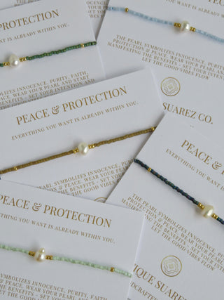 Manifest Peace - Pearl Bracelet