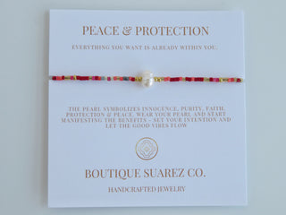 Manifest Peace - Pearl Bracelet