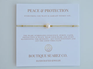 Manifest Peace - Pearl Bracelet