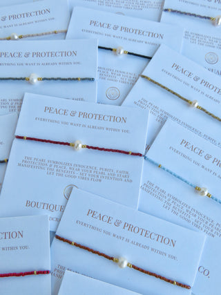 Manifest Peace - Pearl Bracelet